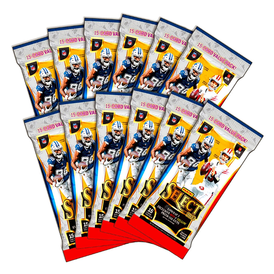 2023 Panini Select Football Jumbo Value Fat Pack Cello Box