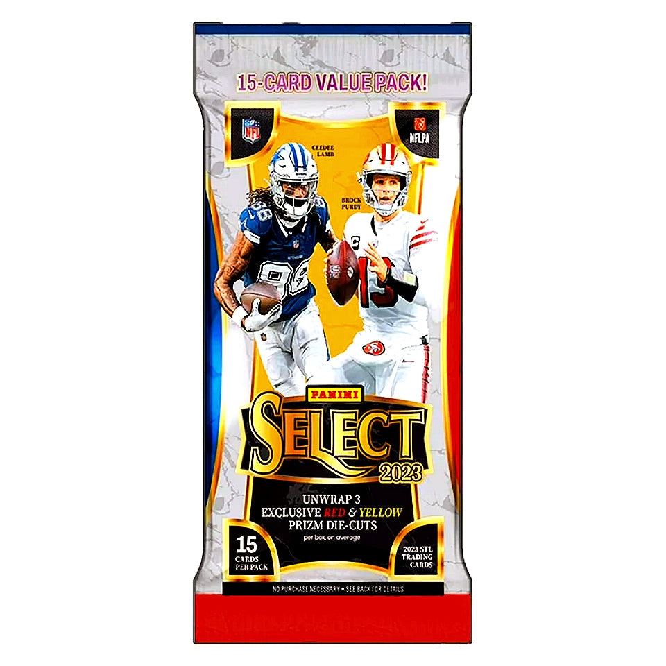 2023 Panini Select Football Jumbo Value Fat Pack Cello Box