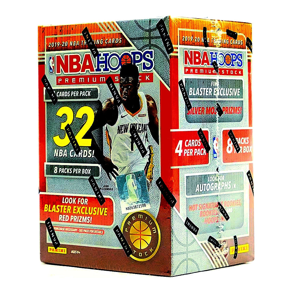 2019-20 NBA Hoops Premium Stock 4 Blaster Box Deal