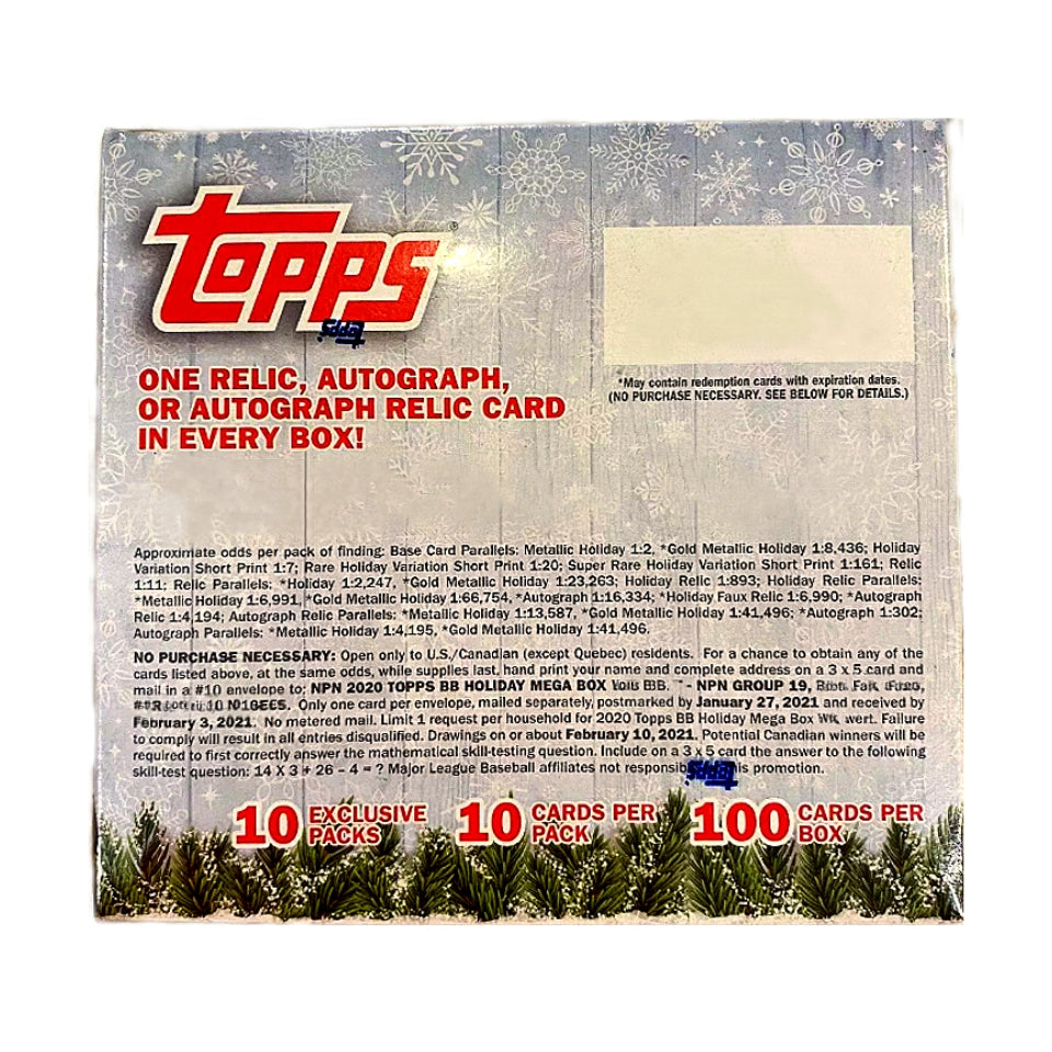 2020 Topps Holiday Baseball Mega Box