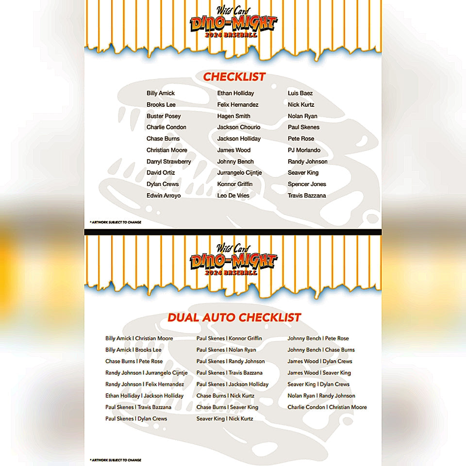 2024 Wild Card Alumination Dino-Might Baseball Hobby Box