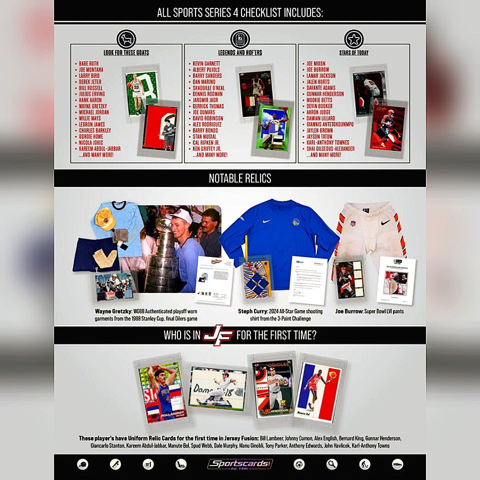 2025 Jersey Fusion All Sports Series 4 Hobby Master Box
