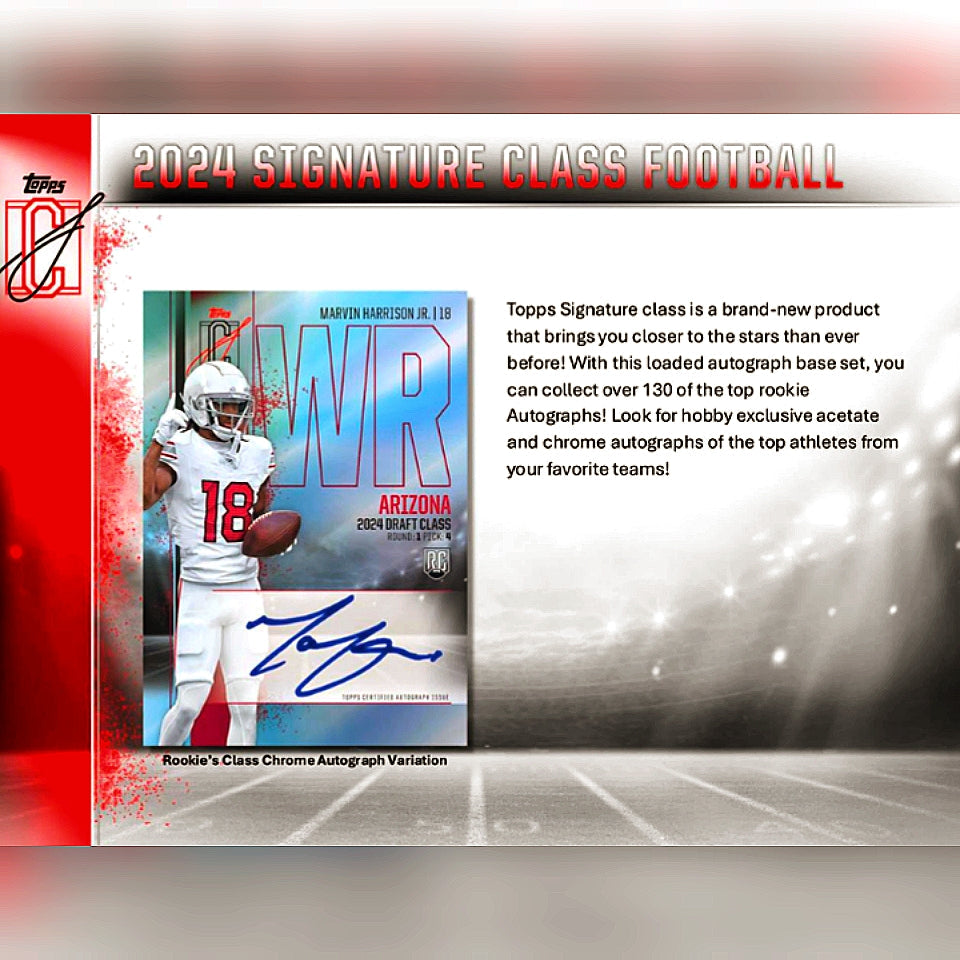2024 Topps Signature Class Football Mega Box
