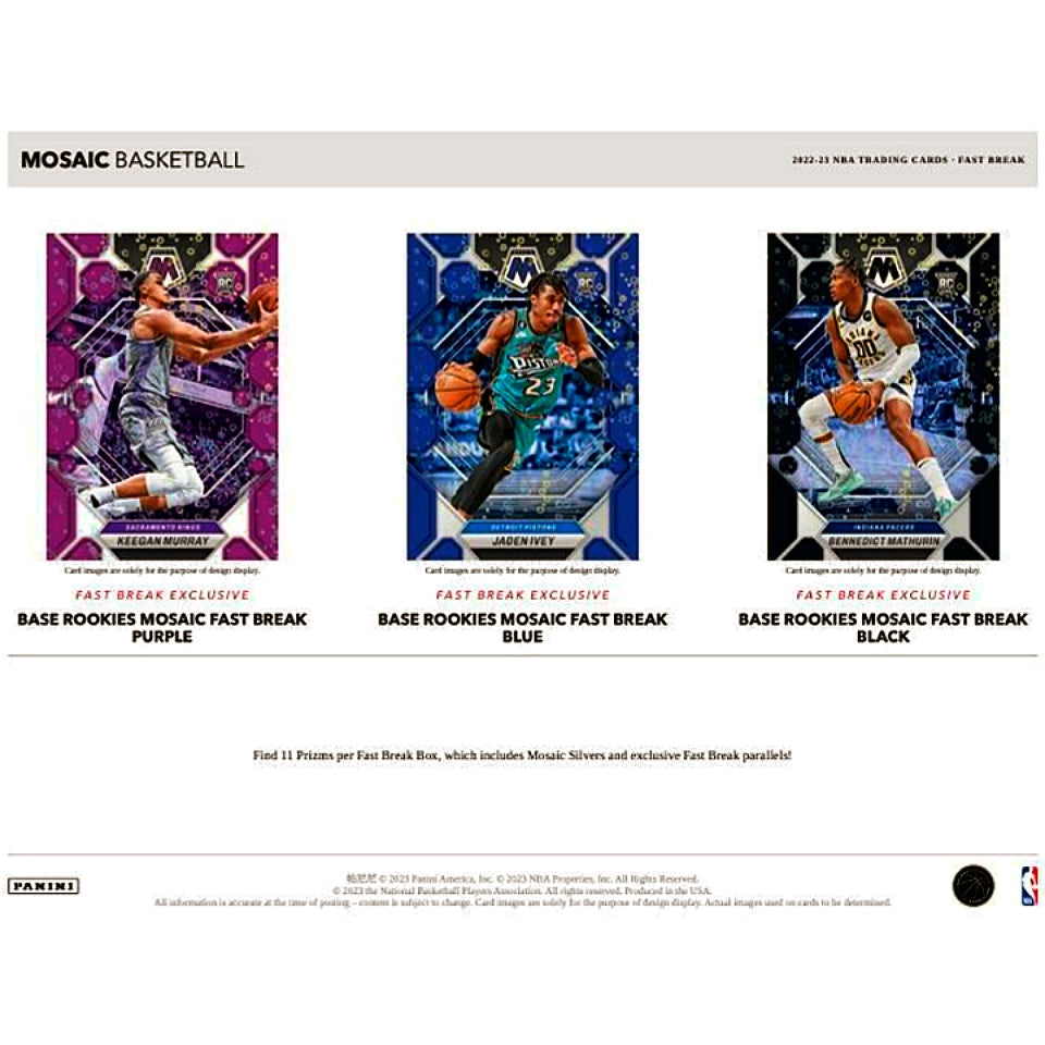 2022-23 Panini Mosaic Basketball Fast Break Box