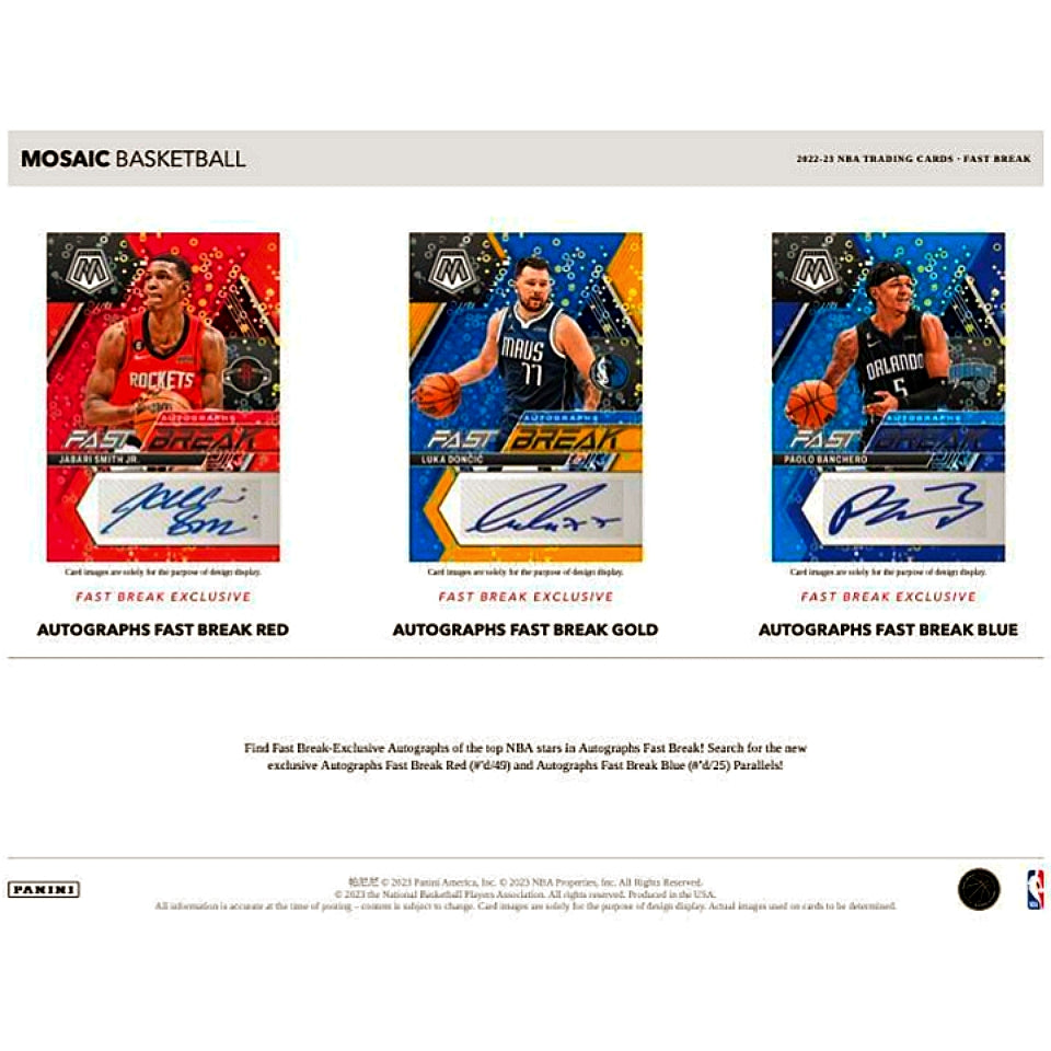 2022-23 Panini Mosaic Basketball Fast Break Box
