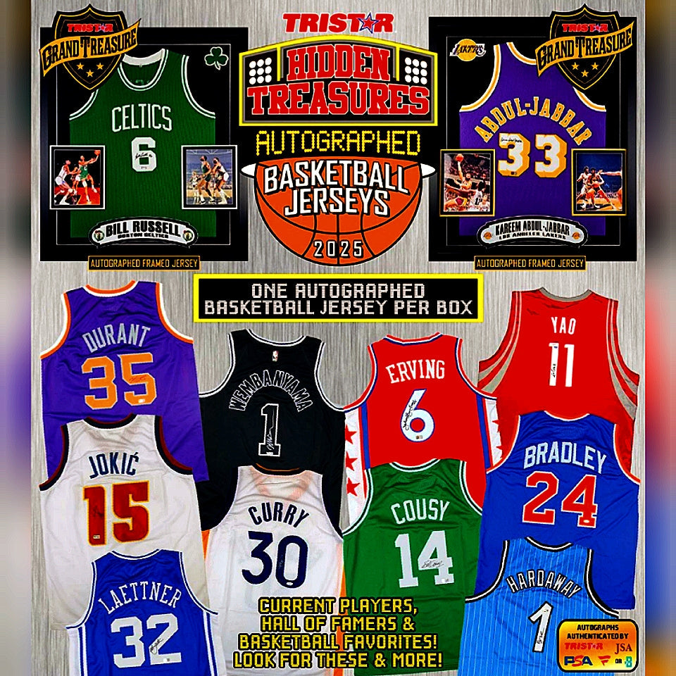 TRISTAR Hidden Treasures: Autographed Basketball Jerseys 2025 Edition Hobby Box