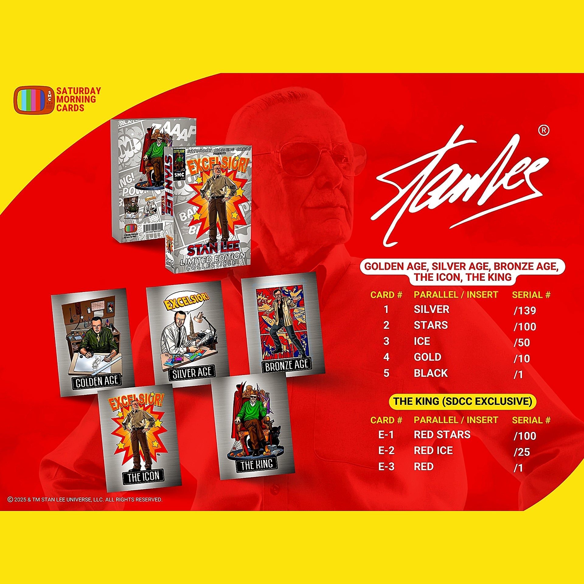 2025 SMC Saturday Morning Cards Stan Lee Volume 1 Limited Edition Hobby Box