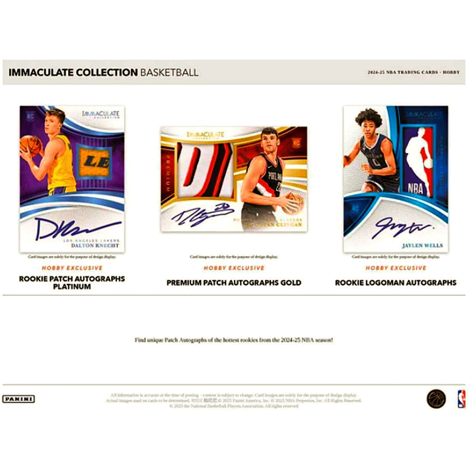 2024-25 Panini Immaculate Basketball Hobby Box