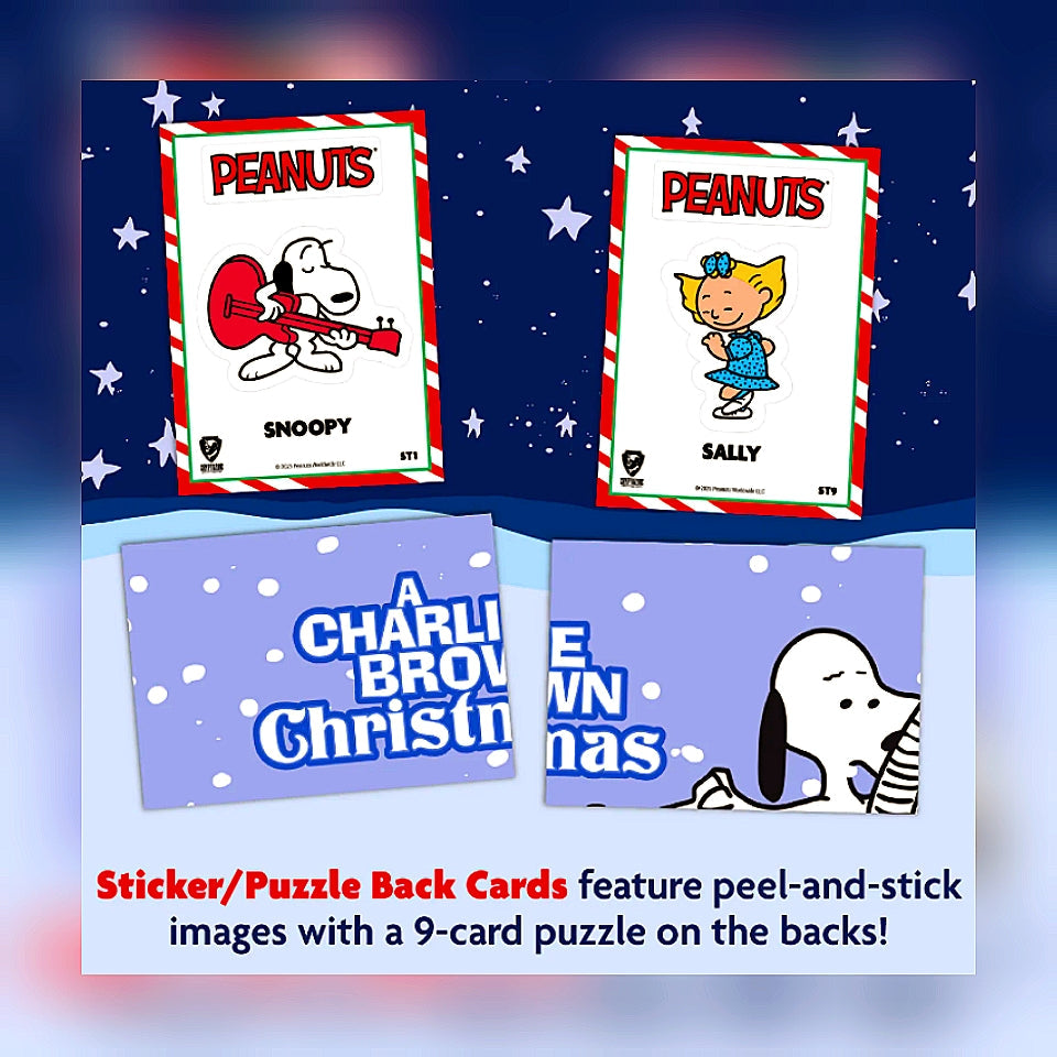 2025 Cryptozoic Peanuts Playpaks: A Charlie Brown Christmas 4 Pack Blaster Box