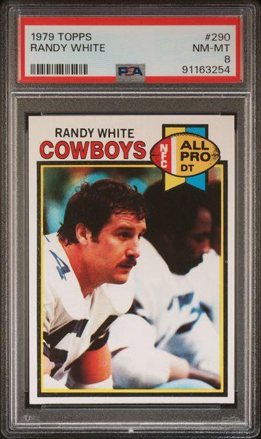 Graded 1979 Topps Randy White #290 Football Card PSA 8 NM-MT