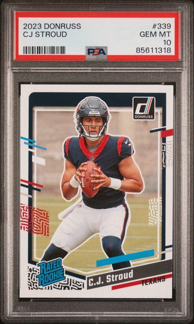 Graded 2023 Panini Donruss CJ Stroud #339 Rookie RC Football Card PSA 10 Gem Mint