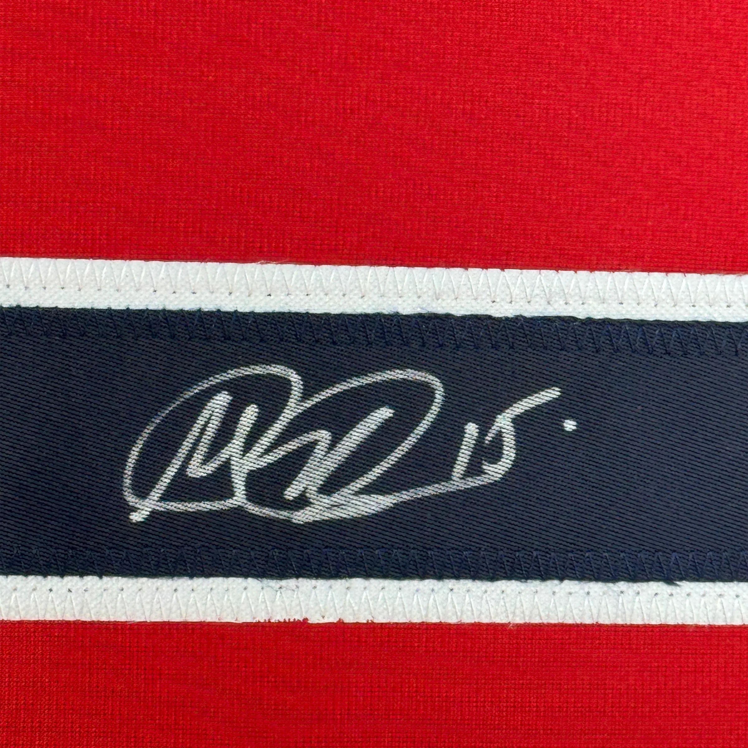 Framed Autographed/Signed Megan Rapinoe 35x39 Red Soccer Team USA United States World Cup Jersey JSA COA