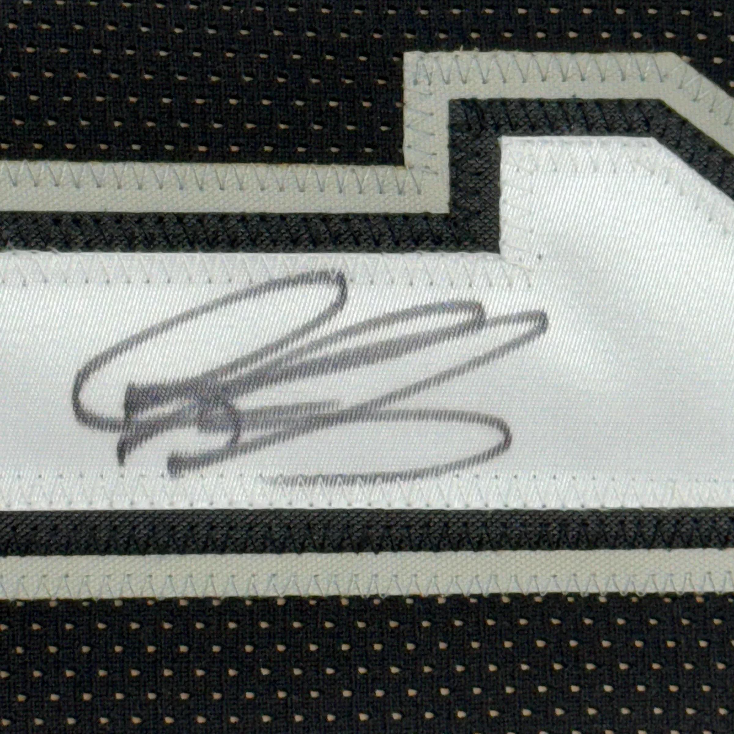 Framed Autographed/Signed Dennis Rodman 35x39 San Antonio Black Basketball Jersey PSA/DNA COA
