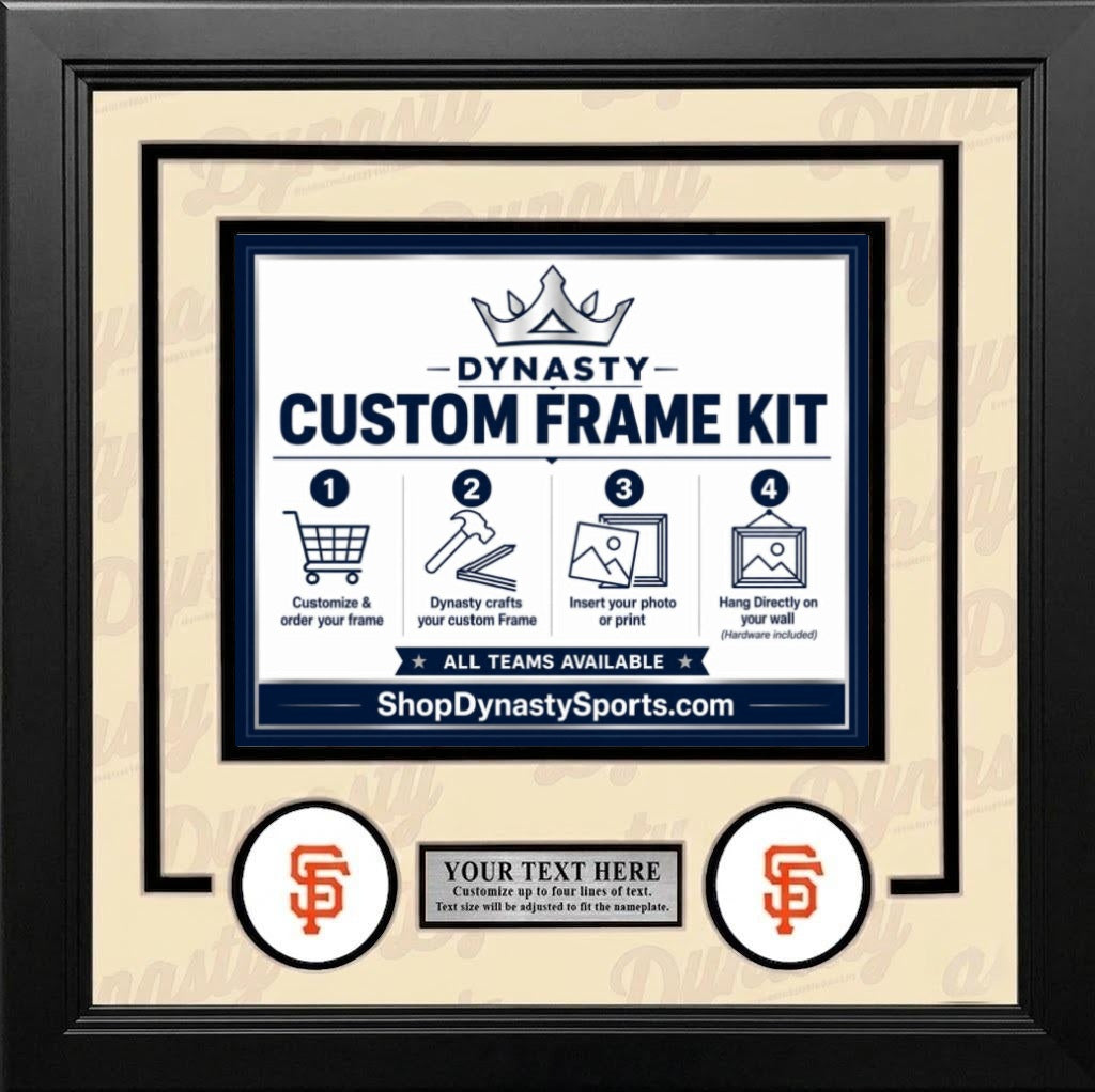 San Francisco Giants Custom MLB Baseball 8x10 Picture Frame Kit (Multiple Colors)
