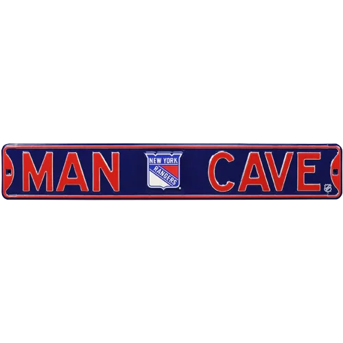 New York Rangers "MAN CAVE" Authentic Street Sign