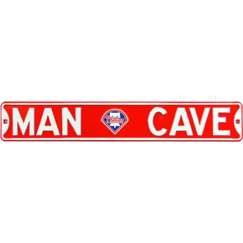 Philadelphia Phillies "MAN CAVE" Authentic Street Sign