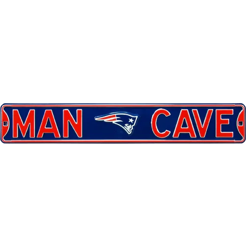 New England Patriots "MAN CAVE" Authentic Street Sign