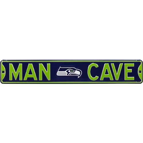 Seattle Seahawks "MAN CAVE" Authentic Street Sign