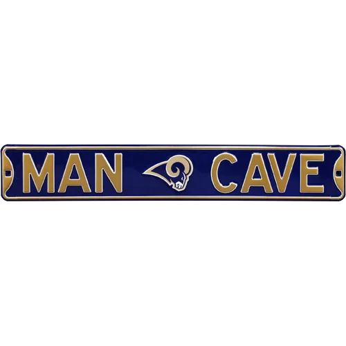 Los Angeles Rams "MAN CAVE" Authentic Street Sign