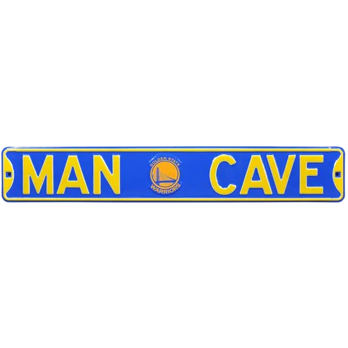 Golden State Warriors "MAN CAVE" Authentic Street Sign