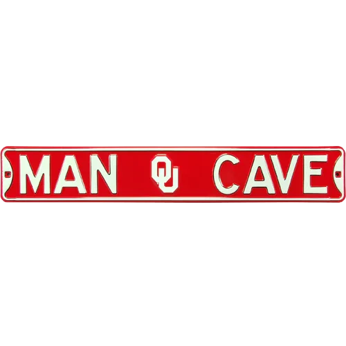 Oklahoma Sooners "MAN CAVE" Authentic Street Sign