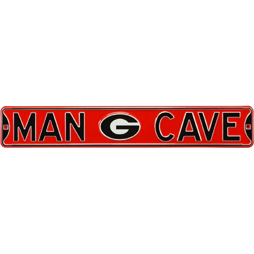 Georgia Bulldogs "MAN CAVE" Authentic Street Sign