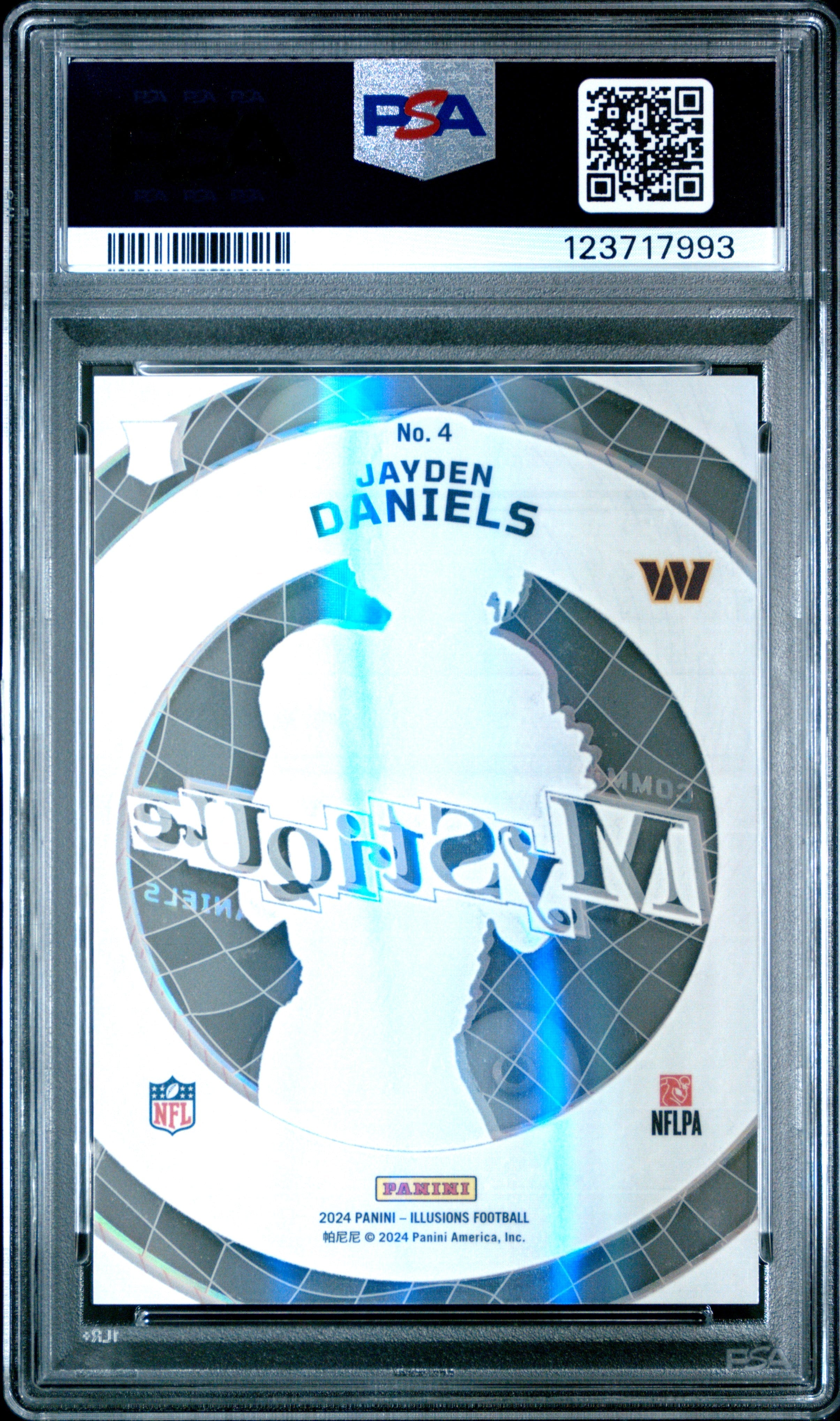 Graded 2024 Panini Illusions Jayden Daniels #RAINBOW Rookie RC Football Card PSA 10 Gem Mint
