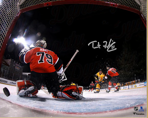 Trent Frederic First NHL Goal Boston Bruins Autographed 8" x 10" Hockey Photo