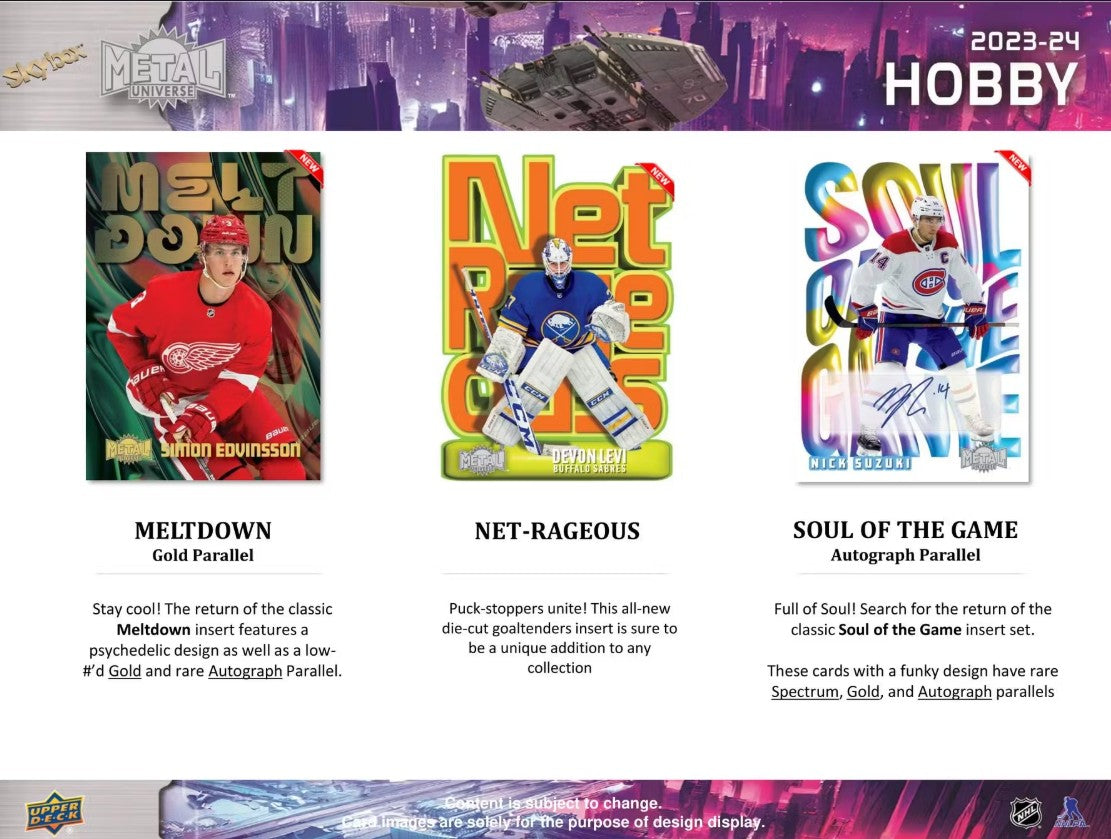 2023/24 Upper Deck Skybox Metal Universe Hockey Hobby Box