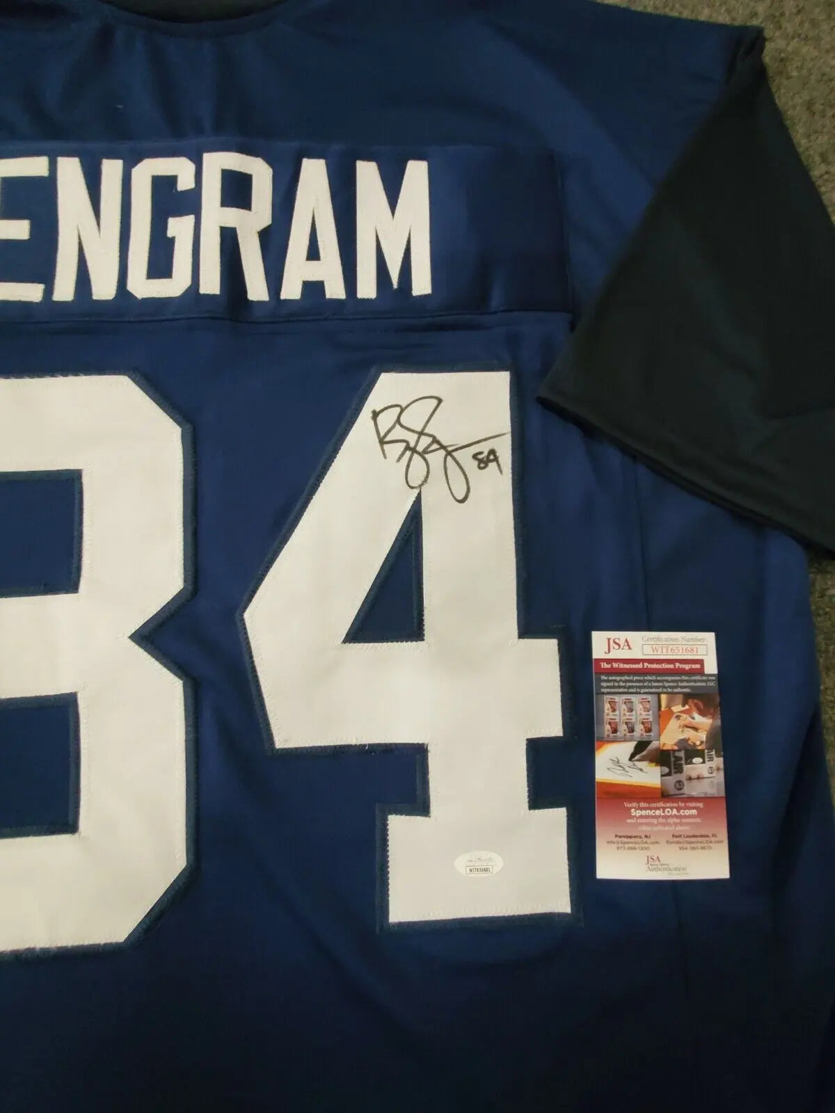 Seattle Seahawks Bobby Engram Autographed Signed Jersey Jsa  Coa