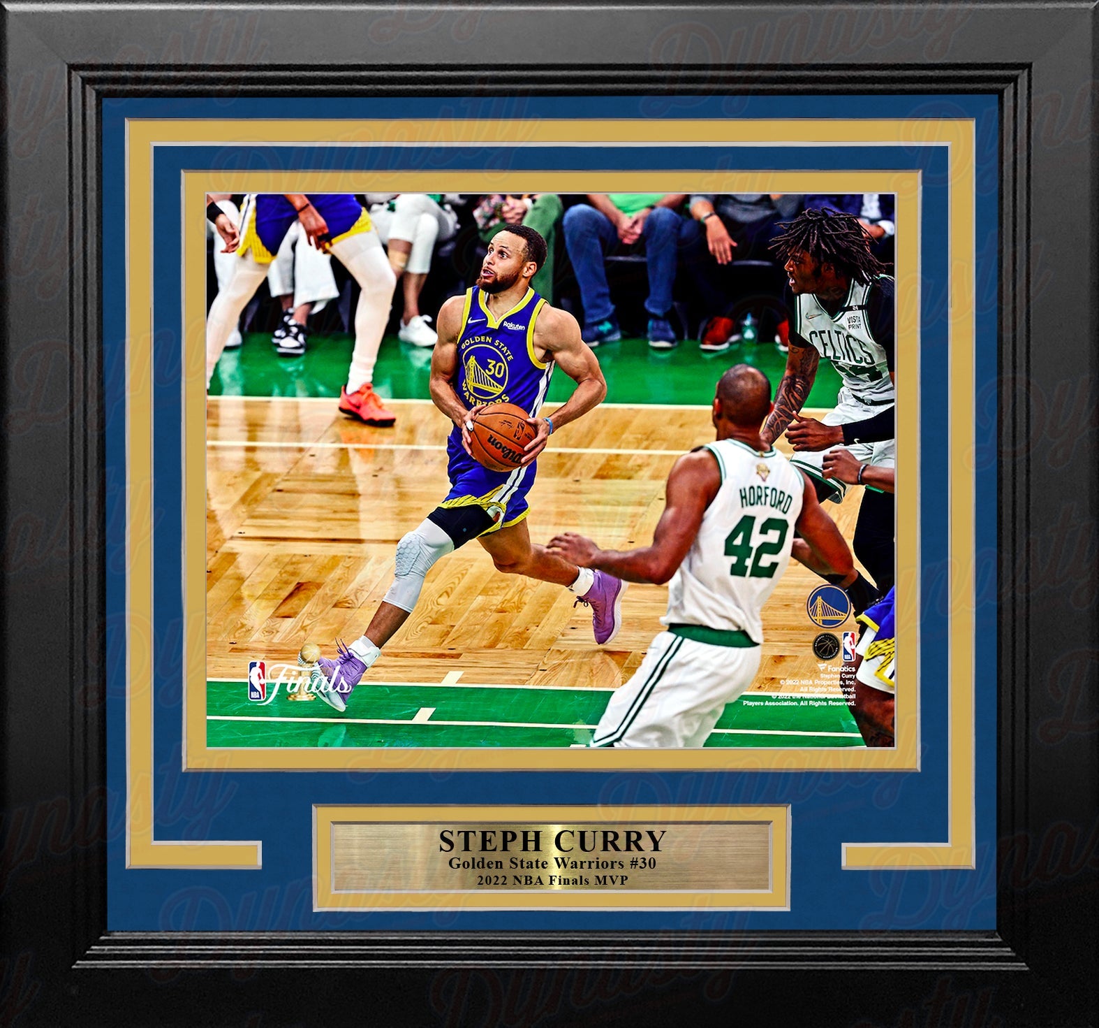 Steph Curry 2022 NBA Finals Action Golden State Warriors 8" x 10" Framed Basketball Photo