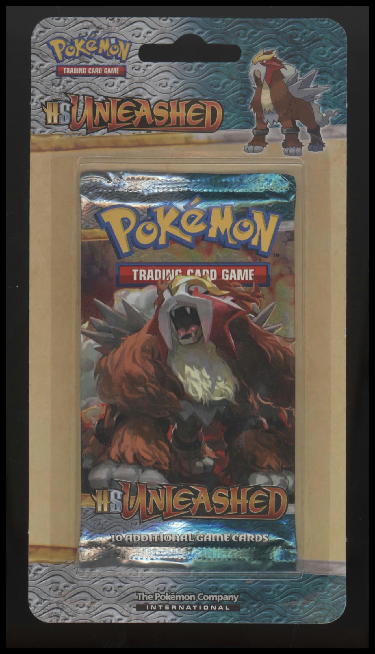 Pokemon TCG HS Unleashed Sealed Cardboard Blister Booster Pack