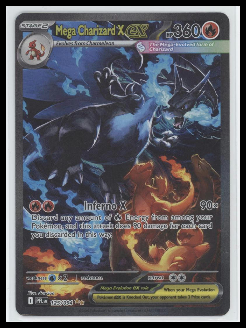 ME02: Phantasmal Flames Mega Charizard X ex #125/094