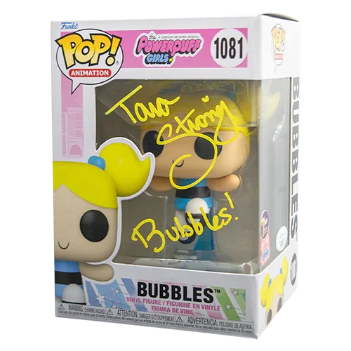 Signature Series Tara Strong Signed Pop - Bubbles (Powerpuff Girls)