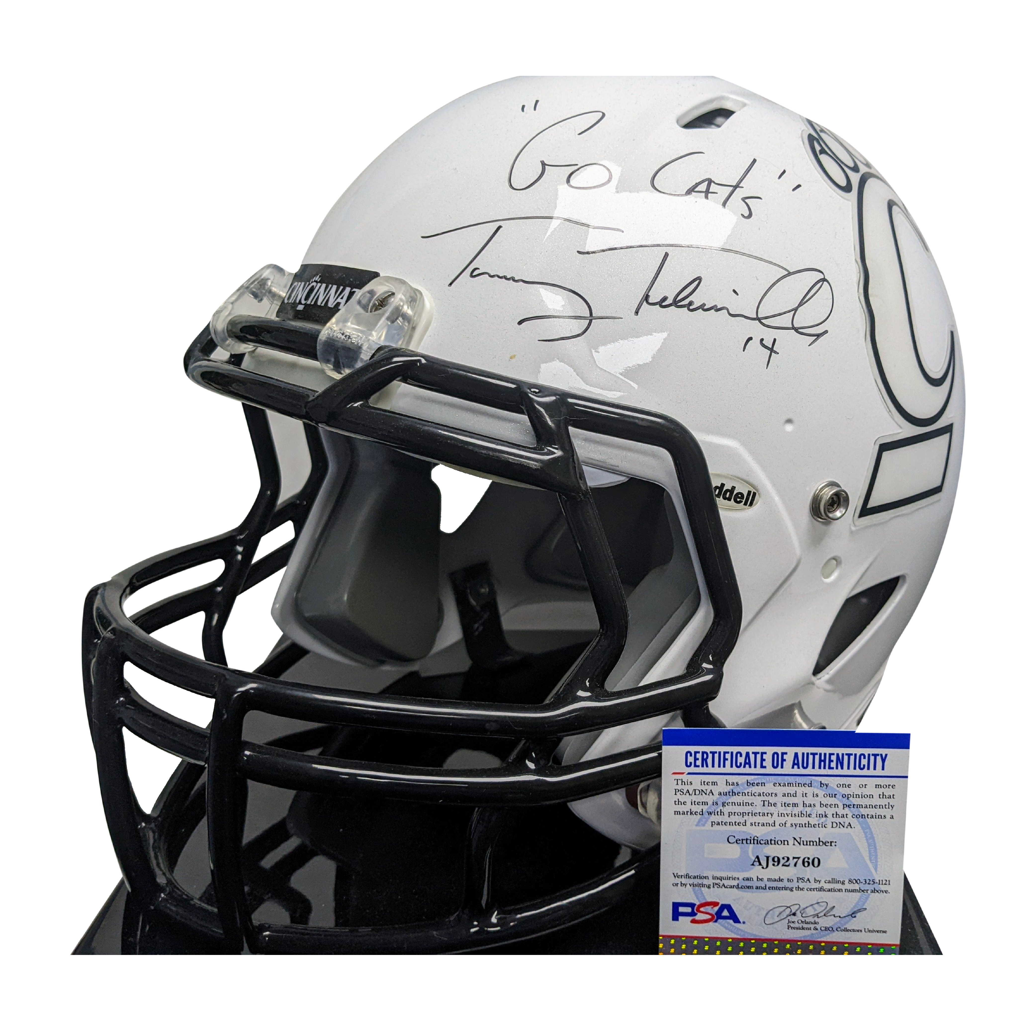 Tommy Tubberville Autographed Cincinnati Bearcats Helmet