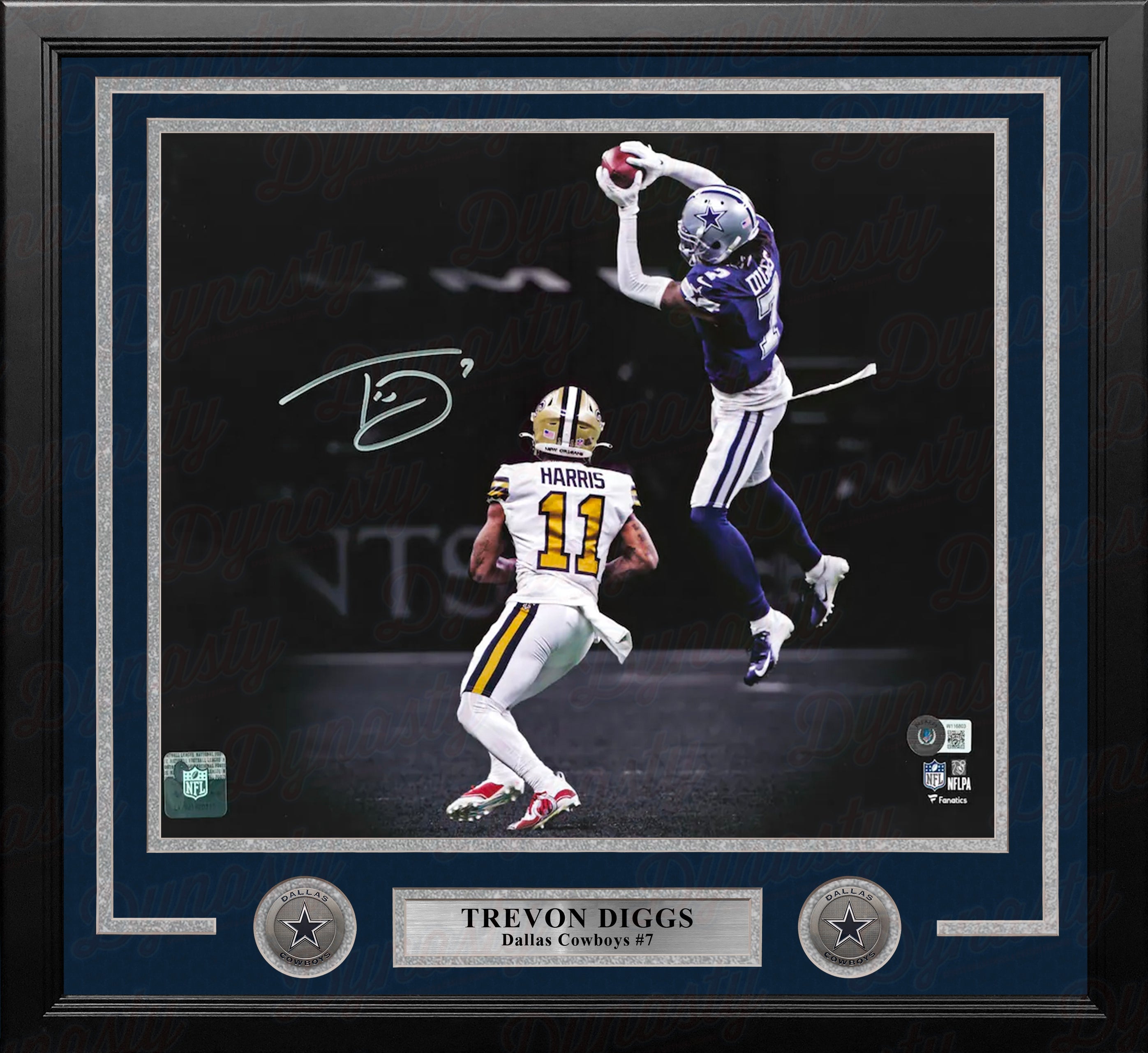 Trevon Diggs Dallas Cowboys Autographed Framed 16" x 20" Spotlight Football Photo