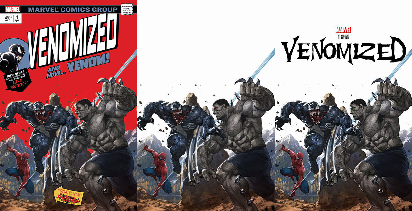 Venomized 1 Marvel SKAN Incredible Hulk 181 Homage Variant Spider-Man Venom Weapon H