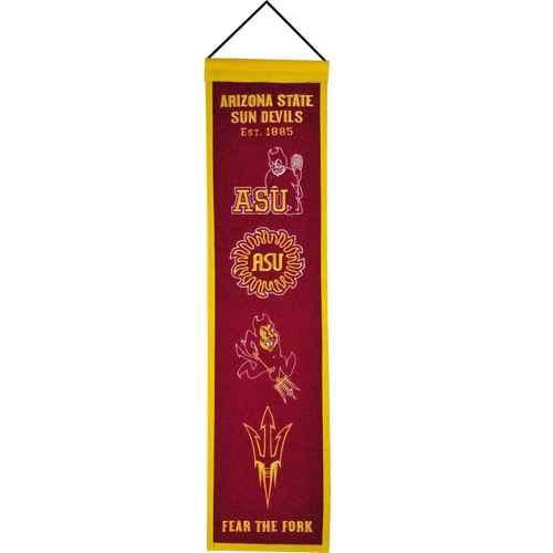 Arizona State Sun Devils Logo Evolution Heritage Banner