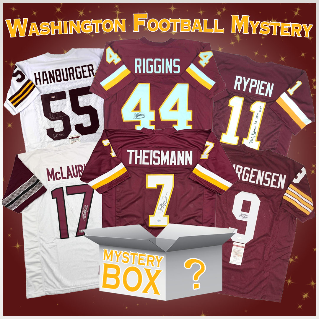 Autographed/Signed Washington Football Jersey Mystery Box with PSA JSA or Beckett COA