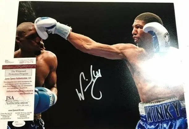 Winky Wright Autographed Signed 11X14 Photo Jsa Coa
