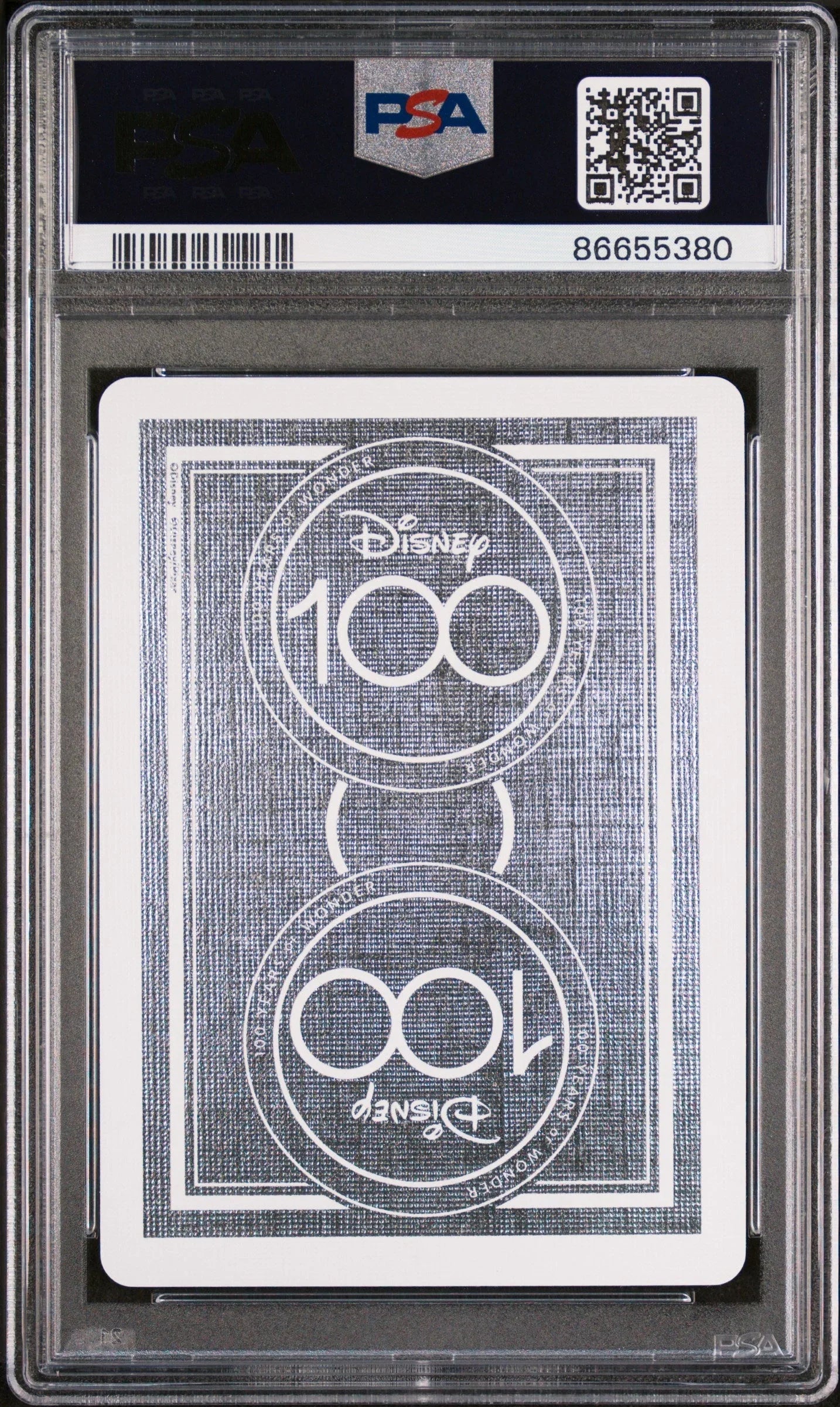 2023 DISNEY 100 PLAYING CARDS ALICE 10 OF DIAMONDS PSA 10