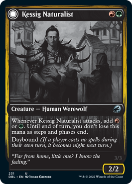 Kessig Naturalist // Lord of the Ulvenwald (DBL-231) - Innistrad: Double Feature: (Double Faced Transform) Foil