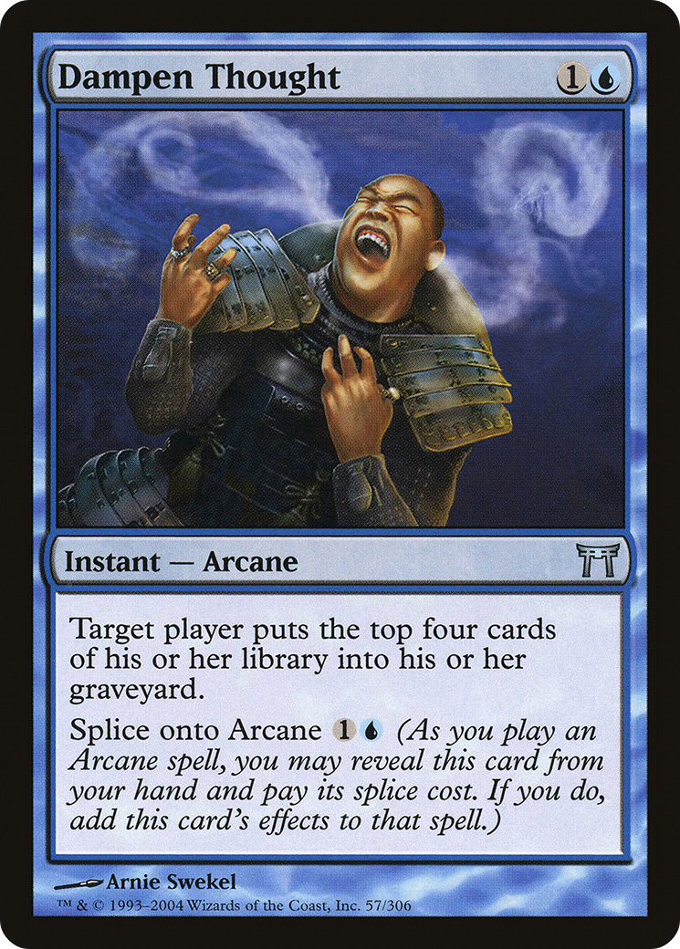 Dampen Thought (CHK-057) - Champions of Kamigawa Foil