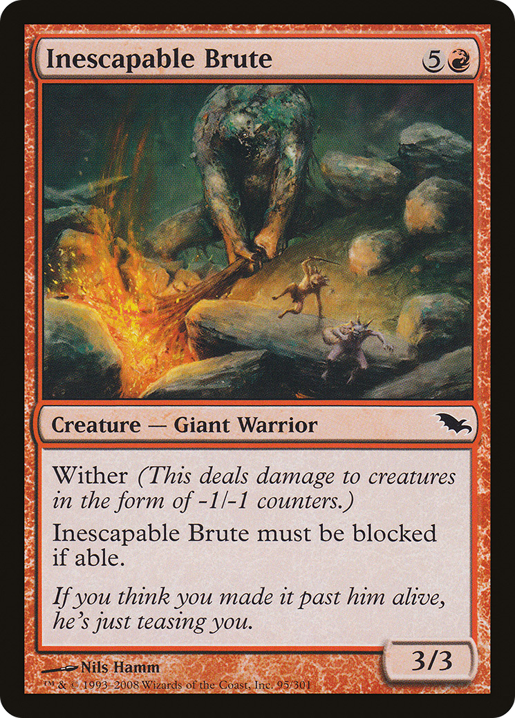 Inescapable Brute (SHM-095) - Shadowmoor Foil
