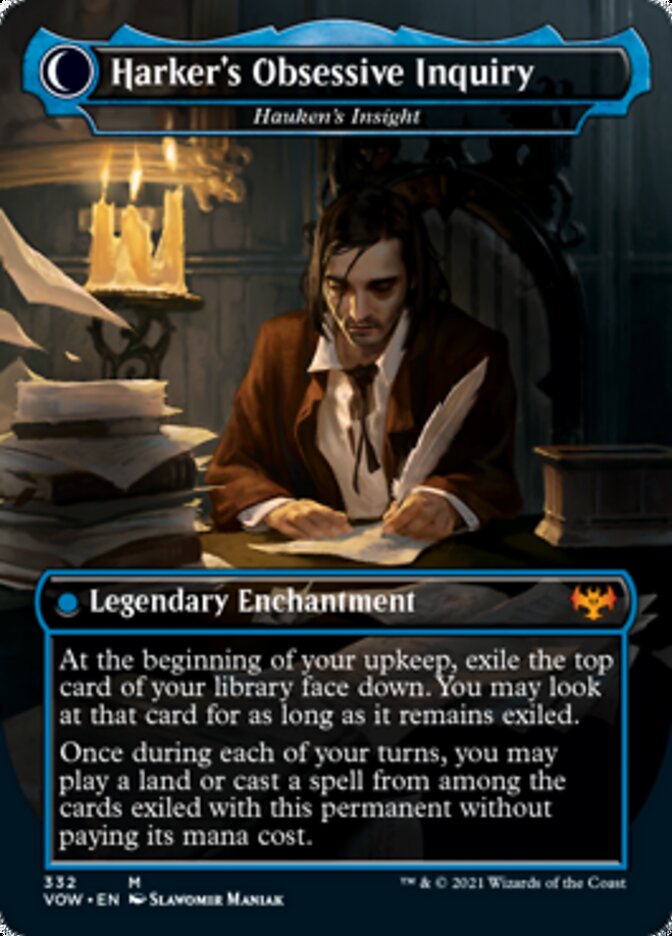 Jacob Hauken, Inspector // Hauken's Insight (VOW-332) - Innistrad: Crimson Vow: (Double Faced Transform) (Borderless)