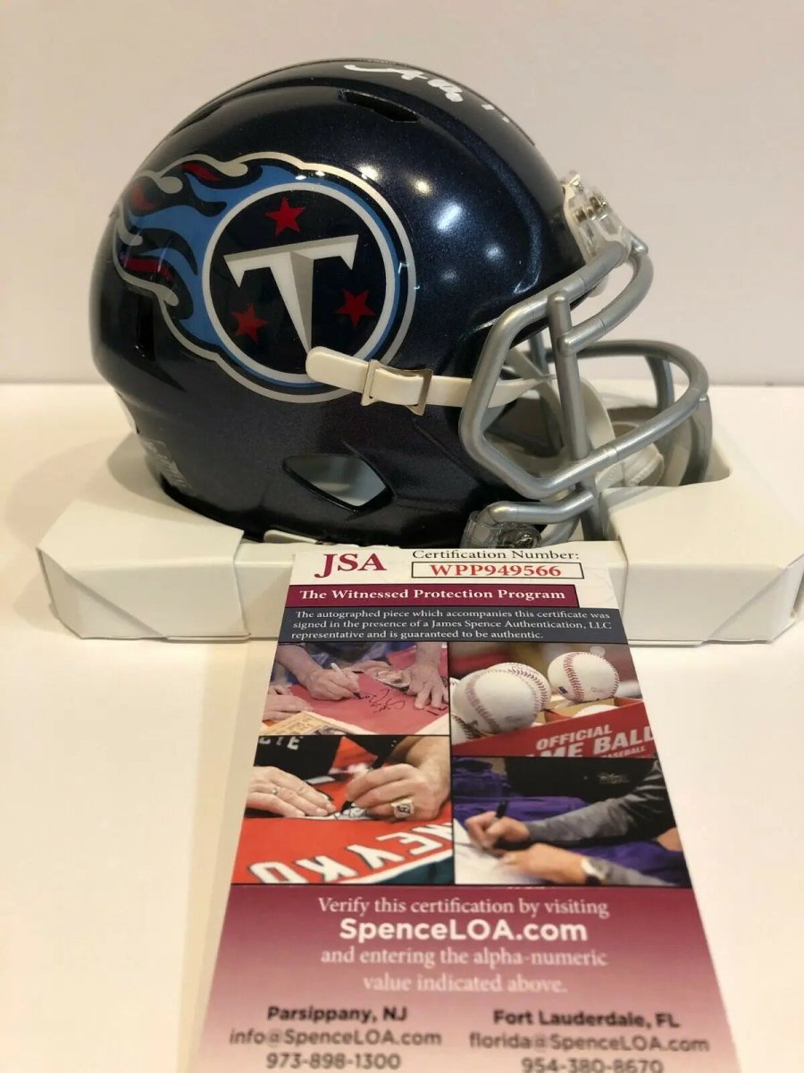 Aj Brown Autographed Signed Tennessee Titans Mini Helmet Jsa Coa