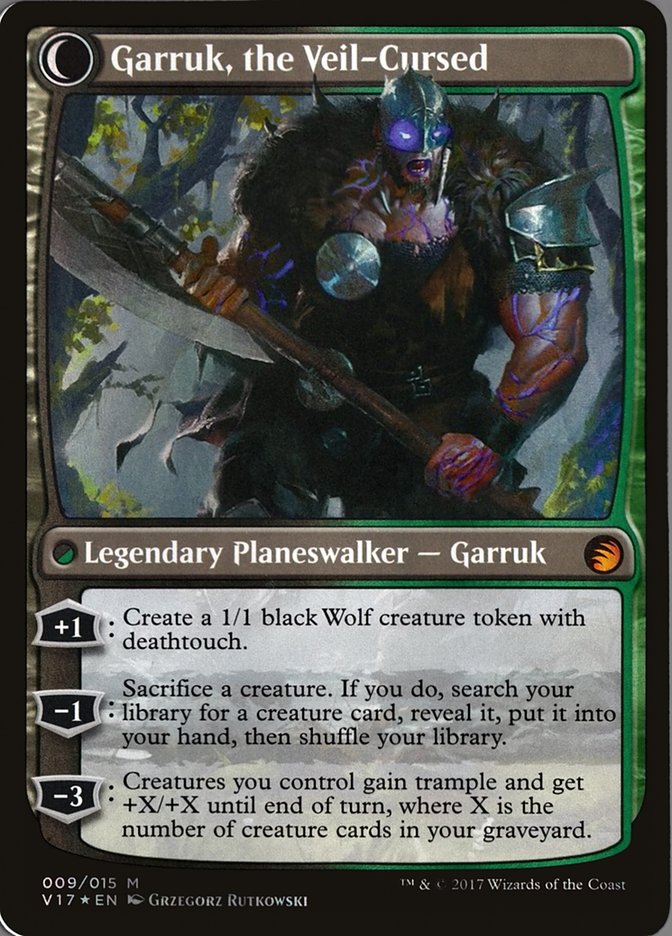 Garruk Relentless // Garruk, the Veil-Cursed (V17-009) - From the Vault: Transform: (Double Faced Transform) Foil