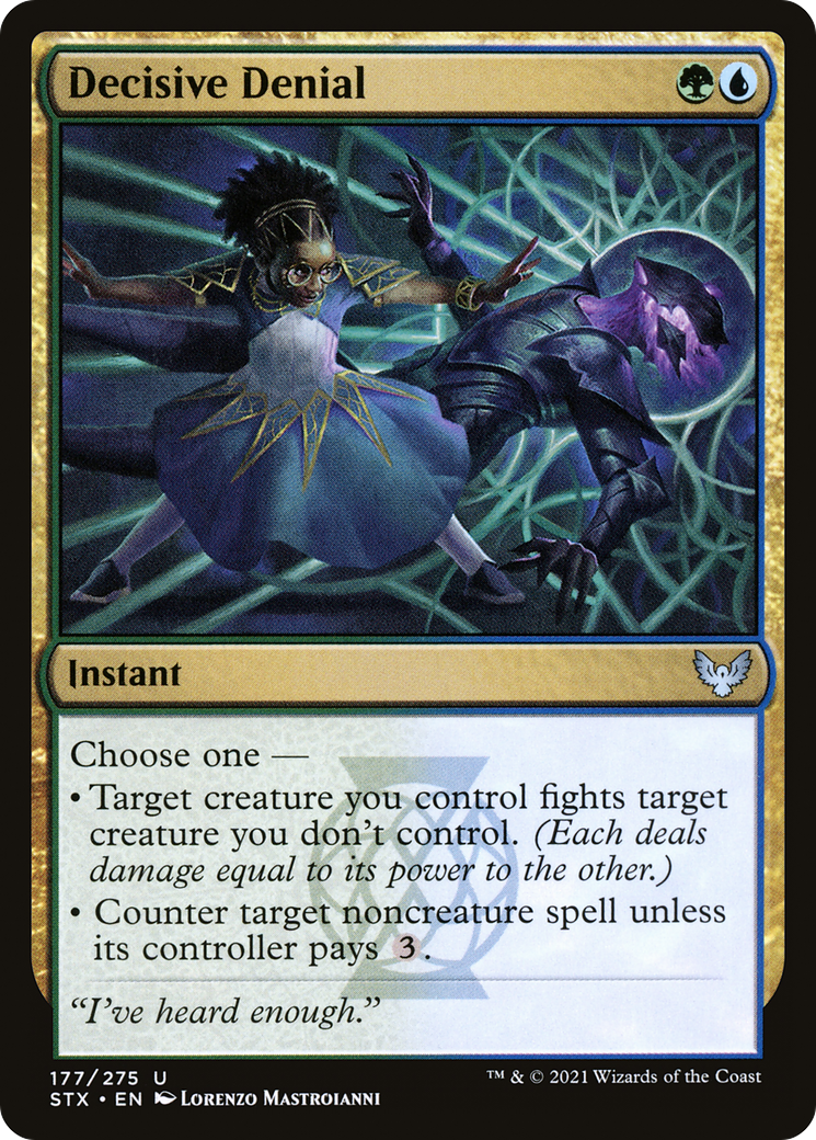 Decisive Denial (STX-177) - Strixhaven: School of Mages Foil