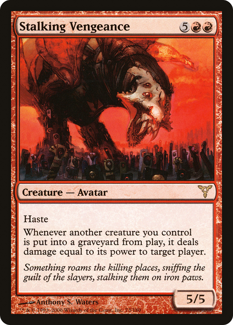 Stalking Vengeance (DIS-073) - Dissension Foil