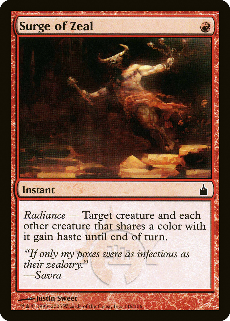 Surge of Zeal (RAV-146) - Ravnica: City of Guilds Foil